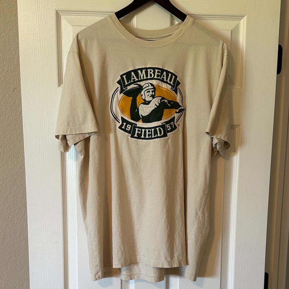 Lambeau Field Beige Short Sleeve T-Shirt